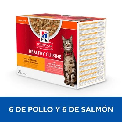 Hill's Science Plan Hill's Adult Healthy Cuisine Con Pollo Y Salmón Para Gatos 5 Hill's Science Plan Hill's Adult Healthy Cuisine Con Pollo Y Salmón Para Gatos - Imagen 3