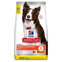 Hill's Science Plan Hill's Adult Medium Breed Perfect Digestion Science Plan -Mascota Suministros Ventas sp canine adult perfect digestion medium dry 3d front 1 1 4