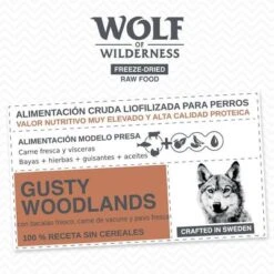 Wolf Of Wilderness Gusty Woodlands Con Vacuno, Bacalao Y Pavo 14 Wolf Of Wilderness Gusty Woodlands Con Vacuno, Bacalao Y Pavo -Mascota Suministros Ventas wow board benefits freezedried gusty woodlands de 1000x1000 6
