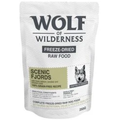 Wolf Of Wilderness Scenic Fjords Con Reno, Salmón Y Pollo -Mascota Suministros Ventas wow freezedried scenic fjords 250g 1000x1000 6